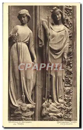 Ansichtskarte AK Cathedrale de Strasbourg Les Vertus