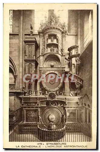 Ansichtskarte AK Strasbourg La Cathedrale L'Horloge Astronomique