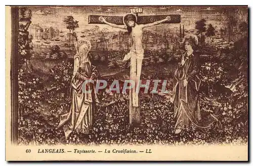 Ansichtskarte AK Langeais Tapisserie La Crucifixion