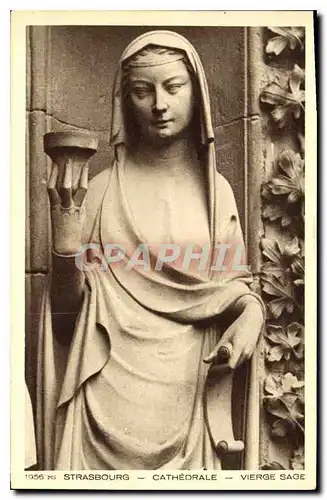 Cartes postales Strasbourg Cathedrale Vierge Sage