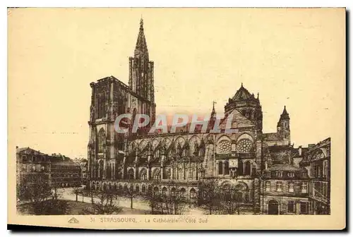 Cartes postales Strasbourg La Cathedrale Cote Sud
