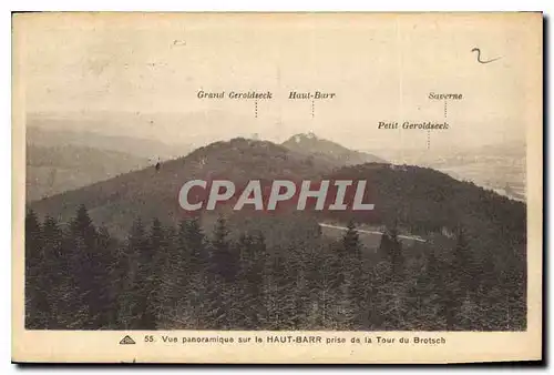 Ansichtskarte AK Vue Panoramique sur le Haut Barr prise de la Tour du Brotsch