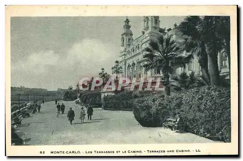 Cartes postales Monte Carlo Les Terrasses et le Casino