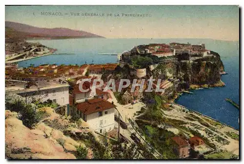 Cartes postales Monaco vue generale de la Principaute