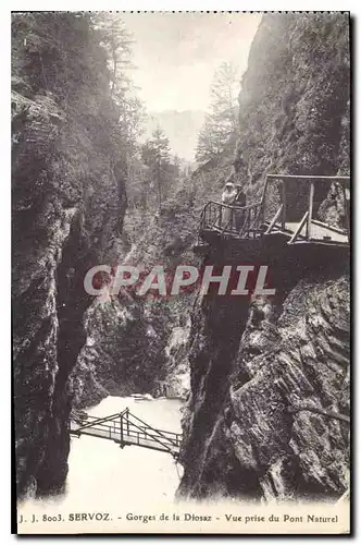 Ansichtskarte AK Servoz Gorges de la Diosaz Vue prise du Pont Naturel