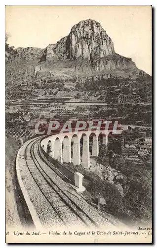 Ansichtskarte AK Ligne de sud viadue de la Cagne et le Baou de Saint Jeannet