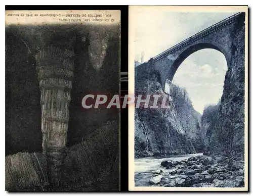 Cartes postales Grottes de Reclere un stalagmite de 3 80 de Hauteur