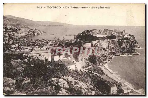 Cartes postales Monaco La Principaute Vue generale