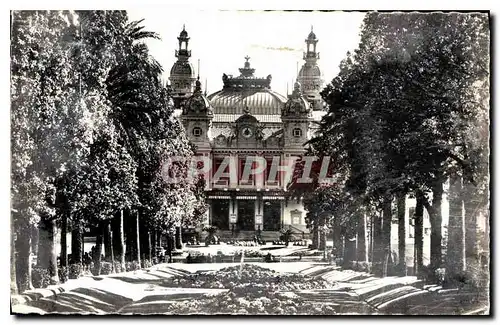 Cartes postales Principaute de Monaco Facade et Jardin du Casino de Monte Carlo