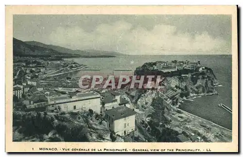 Cartes postales Monaco Vue generale de la Principaute