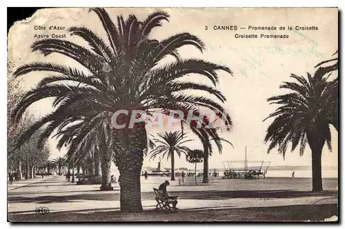 Cartes postales Cannes Promenade de la Croisette