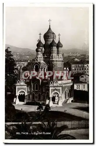 Ansichtskarte AK Nice l'Eglise Russe Russie Russia