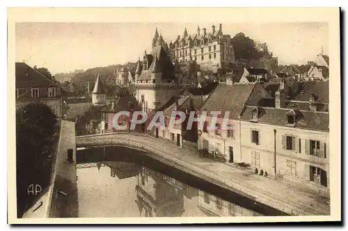 Ansichtskarte AK Loches Le Chateau Royal et Porte des Cordeliers