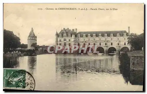 Ansichtskarte AK Chateau de Chenonceaux Facade Quest sur le Cher