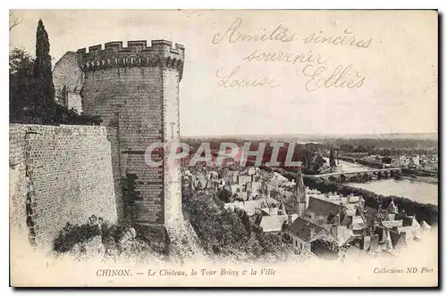 Cartes postales Chinon Le Chateau la Tour Boissy la Ville