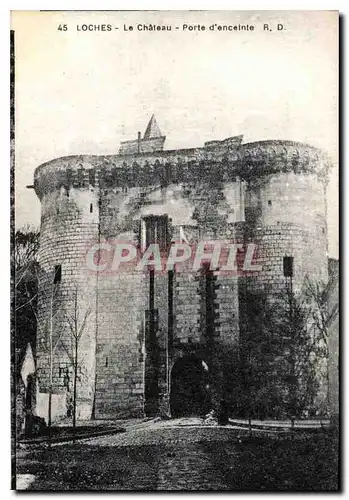 Ansichtskarte AK Loches Le Chateau Porte d'enceinte