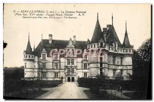 Cartes postales Azay le Rideau le Chateau National