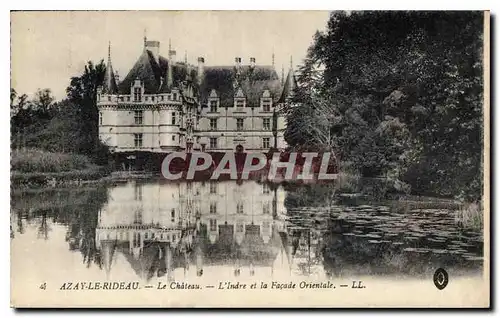 Ansichtskarte AK Azay Le Rideau Le Chateau l'Indre et la Facade Orientale