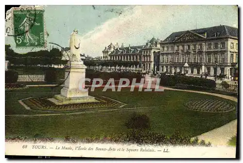 Cartes postales Tours Le Musee Des Beaux Arts ette Square Rabelais