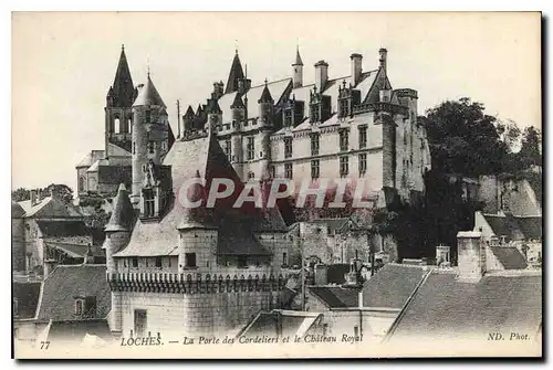 Ansichtskarte AK Loches La Porte des Cordeliers le Chateau Royal