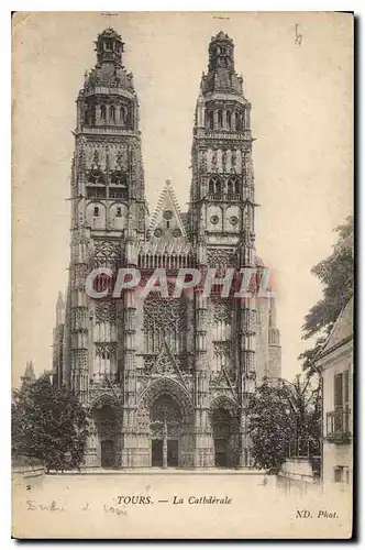 Cartes postales Tours La Cathedrale