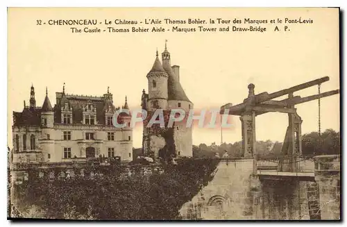 Cartes postales Chenonceaux Le Chateau L'Aile Thomas Bohier