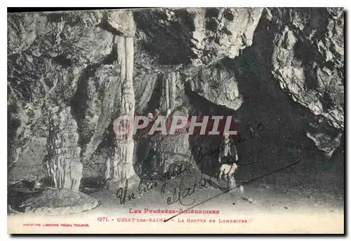 Cartes postales Ussat Les Bais La Grotte de Longriver