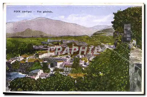 Cartes postales Foix ariege vue generale