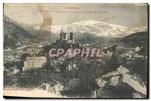 Cartes postales Foix vue sur la  ville St la Villee du l'avion