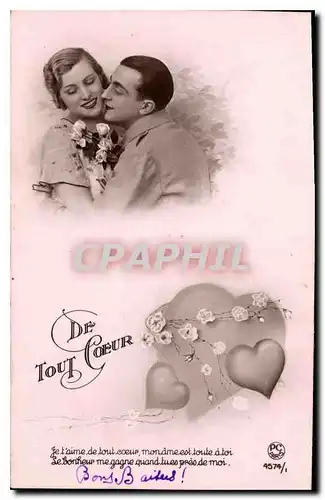 Cartes postales De Tout Coeur Femme