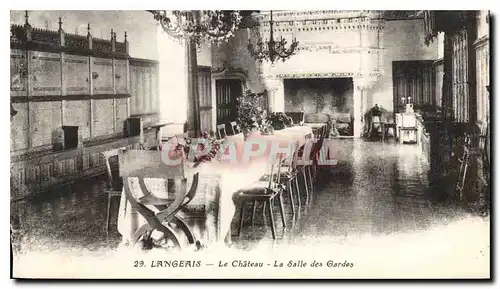 Cartes postales Langeais Le Chateau La Salle des Gardes