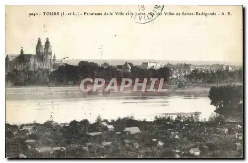 Cartes postales Tours Panorama de la Ville et la Loire