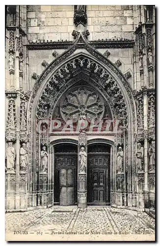 Cartes postales Tours Portail lateral sud de Notre Dame la Riche