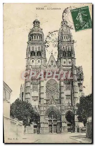 Cartes postales Tours La Cathedrale