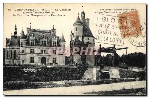 Cartes postales Chenonceaux Le Chateau L'Aile Thomas Bohier