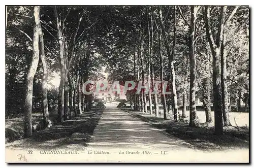 Ansichtskarte AK Chenonceaux le Chateau Le Grand Allee