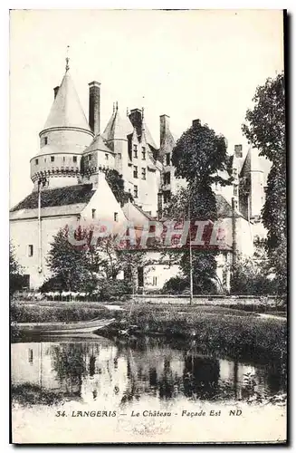 Cartes postales Langeais Le Chateau Facade Est ND