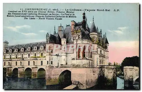 Cartes postales Chenonceaux Le Chateau Facade Nord Est