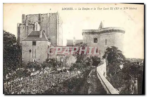 Cartes postales Loches Le Donjon et la tour Louis XI