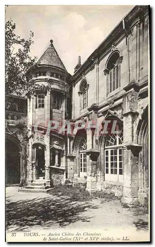 Cartes postales Tours ancien Cloitre des Chamoines de Saint Gatien