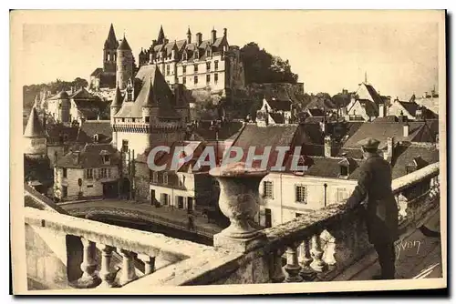 Ansichtskarte AK Chateau de Loches Le Chateau Royal et la Porte des Cordeliers