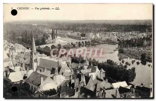 Cartes postales Chinon vue generale