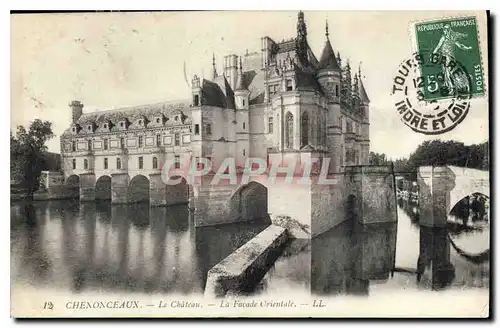 Cartes postales Chenonceaux Le Chateau ala Facade Orientale