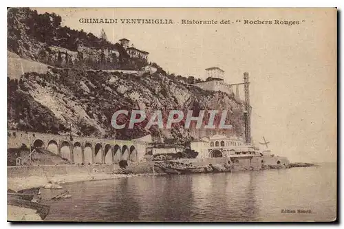 Cartes postales Grimaldi Ventimiglia Ristorante dei Roches Rouges