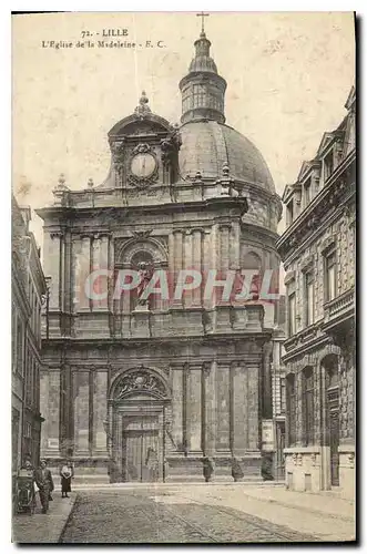 Cartes postales Lille l'Eglise de la Madeleine