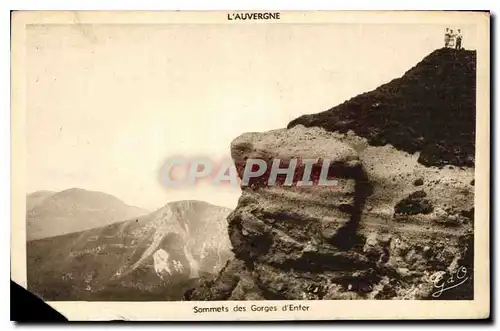 Ansichtskarte AK L'Auvergne Sommets des Gorges d'Enteur