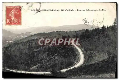 Cartes postales Les Echarmeaux Rhone 710 d'Altitude Roule de Belmont dans les Bois