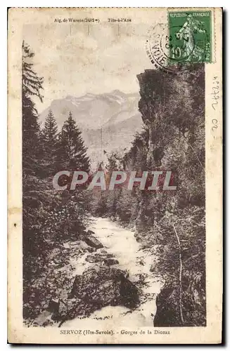 Cartes postales Servoz Hte savoie Gorges de la Diosaz