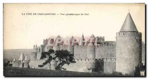 Ansichtskarte AK La Cite Carcassone Vue Panoramique du Sud