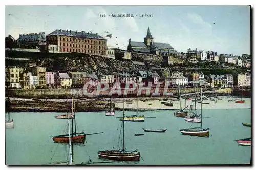 Cartes postales Granville le Port Bateaux